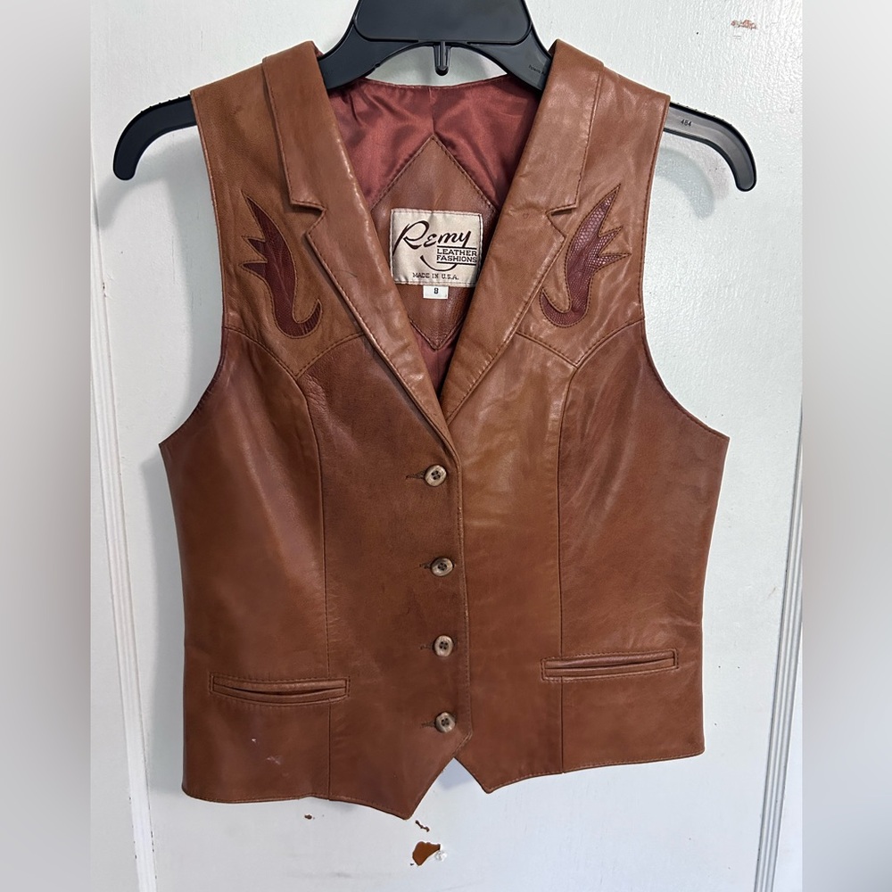 Vintage Remy leather vest
